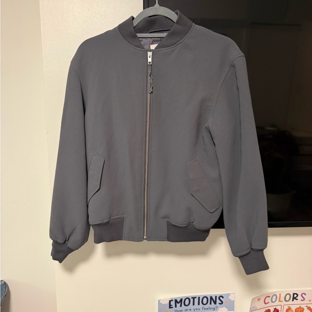 Aritzia Charcoal Bomber Jacket